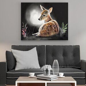 20x30 Baby Fawn Deer Watercolor Oil Painting Poster Wall Art 20x30‎ Poster
